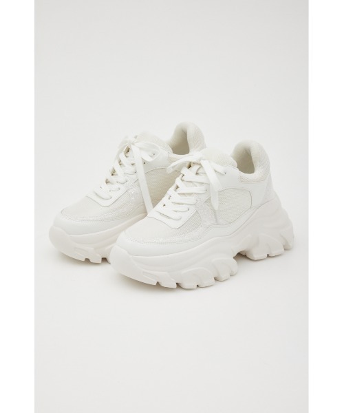 rienda（リエンダ）の「ボリュームソールスニーカー（スニーカー・レディース・ホワイト/ブラック/マルチ・MEDIUM/SMALL/LARGE）」の19枚目の写真