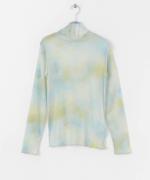 SENSE OF PLACE by URBAN RESEARCH（センスオブプレイスバイアーバンリサーチ）の「ラメシアーハイネックトップ（Tシャツ/カットソー・レディース・チャコールグレー/ライトベージュ/ブルー系その他/ピンク系その他/グレー系その他・ONE）」の11枚目の写真