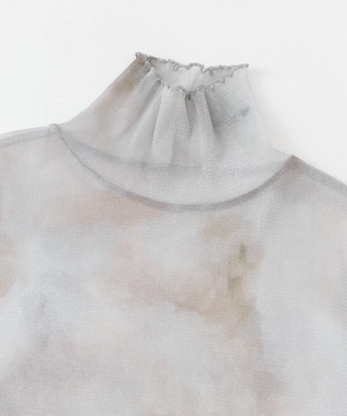 SENSE OF PLACE by URBAN RESEARCH（センスオブプレイスバイアーバンリサーチ）の「ラメシアーハイネックトップ（Tシャツ/カットソー・レディース・チャコールグレー/ライトベージュ/ブルー系その他/ピンク系その他/グレー系その他・ONE）」の19枚目の写真