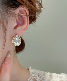 ドロップ 大粒パールピアス