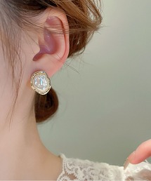 ドロップ 大粒パールピアス