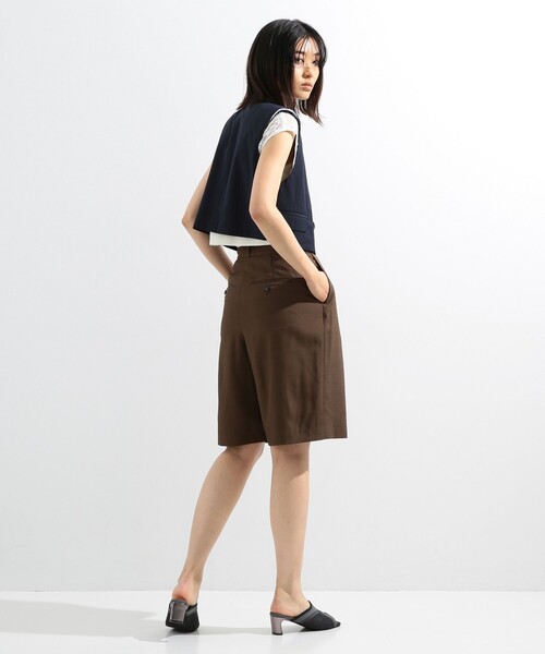 Ray BEAMS（レイビームス）の「Ray BEAMS / ストライプ クロップド ジレ（ベスト・レディース・ネイビー/グレー・0/1）」の22枚目の写真