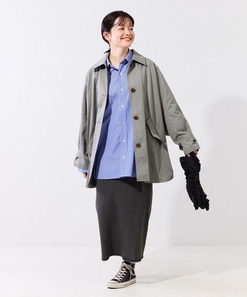FREAK'S STORE(フリークスストア)の「WEB限定 ポンチョ トレンチコート(トレンチコート・レディース・ブラック/グレー/ベージュ・フリ-)」の10枚目の写真