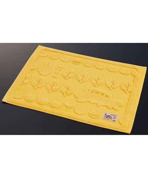スタジオジブリ(スタジオジブリ)の「GHIBLI / ジブリ となりのトトロ 魔女の宅急便 トトロあつめ ネコバスのもり シルエットジジ バスマット bathmat CNI(ラグ/マット・レディース・グリーン/ピンク/イエロー・FREE)」の4枚目の写真