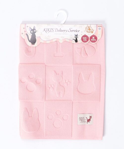 スタジオジブリ(スタジオジブリ)の「GHIBLI / ジブリ となりのトトロ 魔女の宅急便 トトロあつめ ネコバスのもり シルエットジジ バスマット bathmat CNI(ラグ/マット・レディース・グリーン/ピンク/イエロー・FREE)」の12枚目の写真