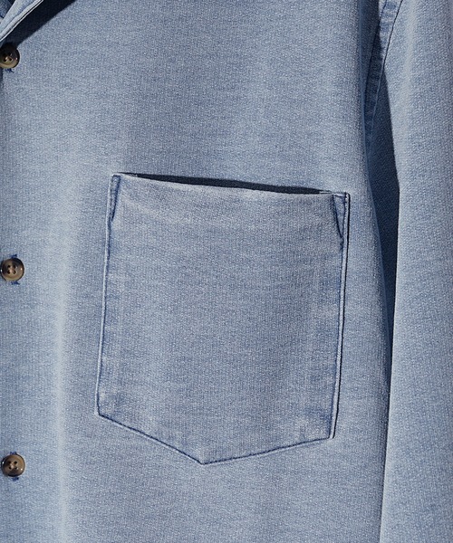 SOMEDIFF（サムディフ）の「【SOMEDIFF】開襟カットデニムシャツ メンズ（シャツ/ブラウス・メンズ・ブラック/ライトブラック/インディゴブルー/ライトブルー・XL/M/L）」の18枚目の写真