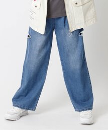 グランジデニムワイドパンツ