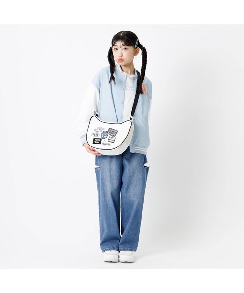 algy(アルジー)の「グランジデニムワイドパンツ(デニムパンツ・キッズ・ブラック/サックスブルー/オフホワイト・XX-SMALL/X-SMALL/MEDIUM/SMALL)」の12枚目の写真