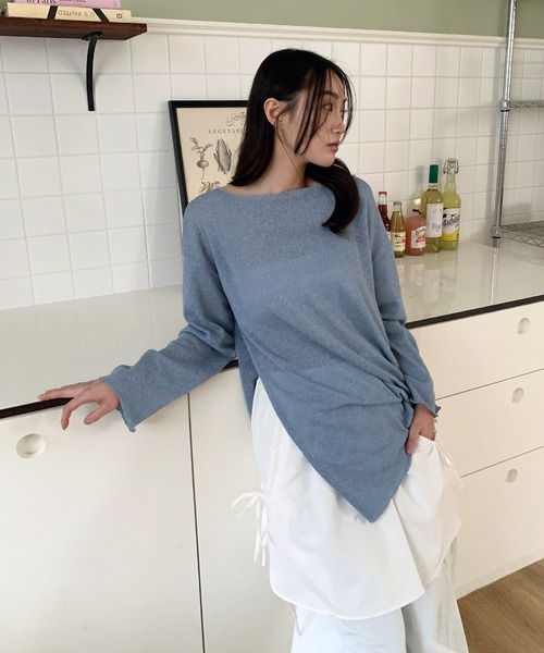 UNE MANSION(ユヌマンション)の「【2WAYスカート/キャミソール兼用】サイドビッグポケットフレアキャミソールレイヤードスカート(キャミソール・レディース・アイボリー/ブラック/ピンク・FREE)」の16枚目の写真