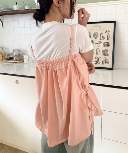 UNE MANSION(ユヌマンション)の「【2WAYスカート/キャミソール兼用】サイドビッグポケットフレアキャミソールレイヤードスカート(キャミソール・レディース・アイボリー/ブラック/ピンク・FREE)」の5枚目の写真