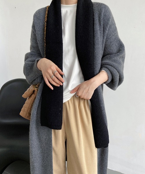 【セール】リブニット カーディガン ロングコート（カーディガン/ボレロ）｜Miniministore（ミニミニストア）