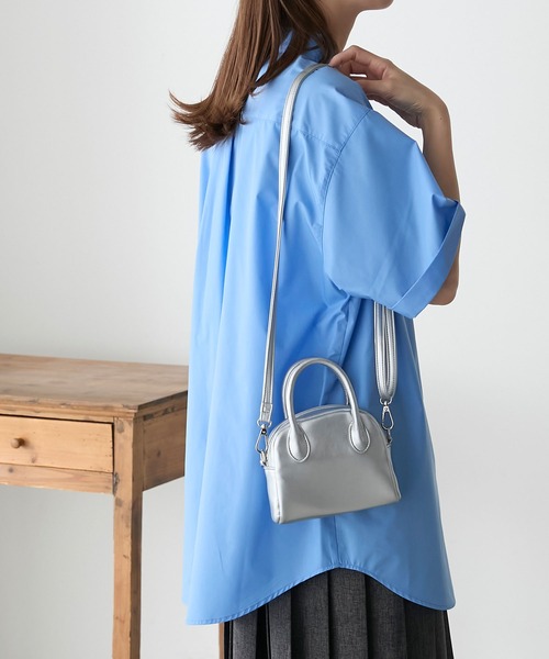 BONLECILL（ボンルシール）の「2wayコロンMINIボストンバッグ（ショルダーバッグ・レディース・ブラック系1/レッド/ブラック系2/シルバー・FREE）」の6枚目の写真