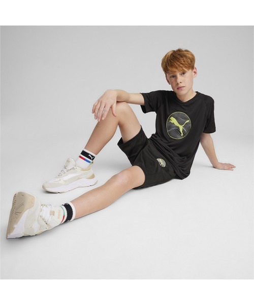 PUMA(プーマ)の「PUMA プーマ キッズ ボーイズ アクティブ スポーツ ポリ グラフィック 半袖 Tシャツ 120-160cm(Tシャツ/カットソー・キッズ・ブラック/レッド系その他/ライム/ネイビー/シルバー系その他・160/130/120/150/140)」の7枚目の写真