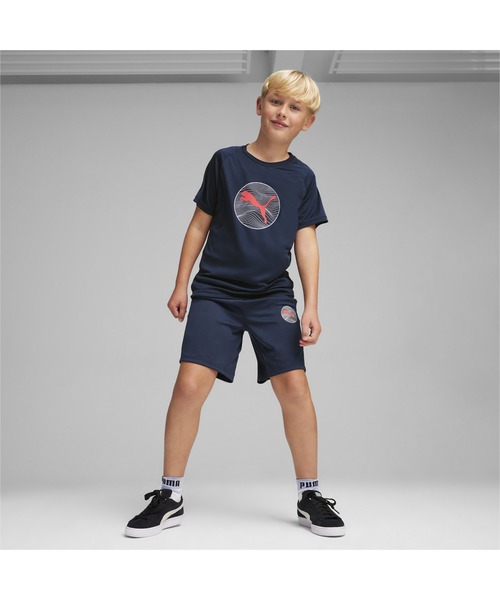 PUMA(プーマ)の「PUMA プーマ キッズ ボーイズ アクティブ スポーツ ポリ グラフィック 半袖 Tシャツ 120-160cm(Tシャツ/カットソー・キッズ・ブラック/レッド系その他/ライム/ネイビー/シルバー系その他・160/130/120/150/140)」の16枚目の写真