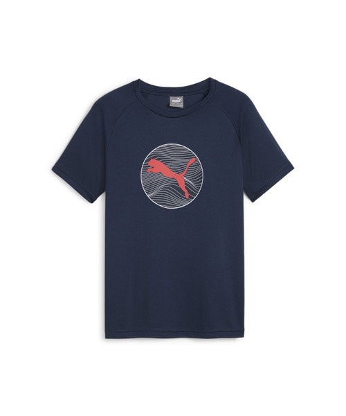 PUMA(プーマ)の「PUMA プーマ キッズ ボーイズ アクティブ スポーツ ポリ グラフィック 半袖 Tシャツ 120-160cm(Tシャツ/カットソー・キッズ・ブラック/レッド系その他/ライム/ネイビー/シルバー系その他・160/130/120/150/140)」の18枚目の写真
