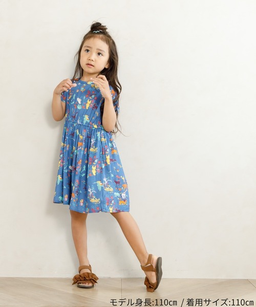 MAKE YOUR DAY(メイクユアデイ)の「地図総柄サンドレス■80~140cm(ワンピース・キッズ・アイボリー/ブルー・130/140/90/100/110/120/80)」の17枚目の写真