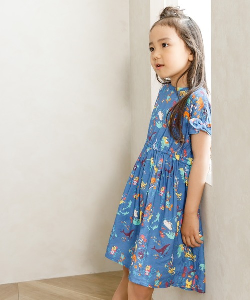 MAKE YOUR DAY(メイクユアデイ)の「地図総柄サンドレス■80~140cm(ワンピース・キッズ・アイボリー/ブルー・130/140/90/100/110/120/80)」の18枚目の写真