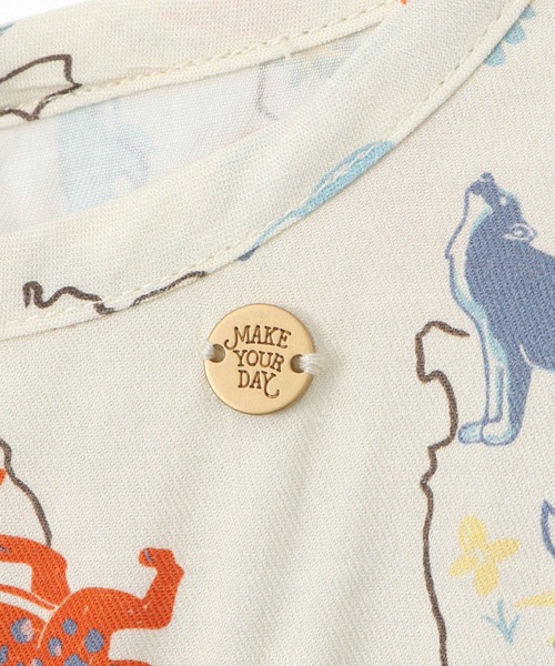 MAKE YOUR DAY(メイクユアデイ)の「地図総柄サンドレス■80~140cm(ワンピース・キッズ・アイボリー/ブルー・130/140/90/100/110/120/80)」の12枚目の写真