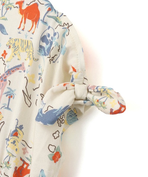 MAKE YOUR DAY(メイクユアデイ)の「地図総柄サンドレス■80~140cm(ワンピース・キッズ・アイボリー/ブルー・130/140/90/100/110/120/80)」の8枚目の写真