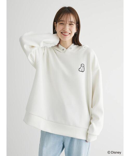 セール】ベイマックス/ワンポイントワッペンパーカー（スウェット