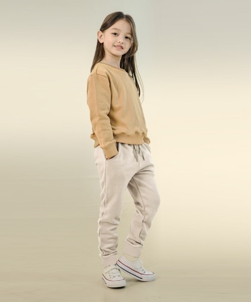 unifriend(ユニフレンド)の「(在庫なし)ベーシック スウェット ジョガーパンツ(スウェットパンツ・キッズ・アイボリー/チャコール/ベージュ・130/150/160/140/110/120)」の5枚目の写真