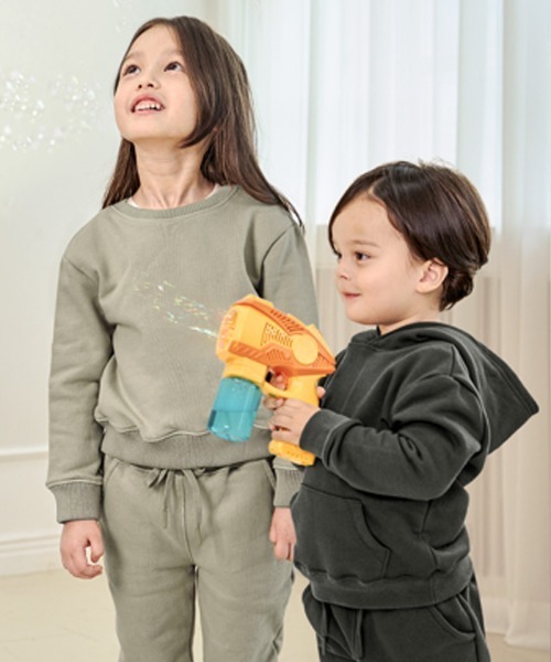 unifriend(ユニフレンド)の「(在庫なし)ベーシック スウェット ジョガーパンツ(スウェットパンツ・キッズ・アイボリー/チャコール/ベージュ・130/150/160/140/110/120)」の14枚目の写真