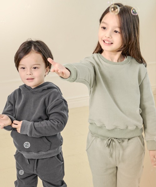 unifriend(ユニフレンド)の「(在庫なし)ベーシック スウェット ジョガーパンツ(スウェットパンツ・キッズ・アイボリー/チャコール/ベージュ・130/150/160/140/110/120)」の7枚目の写真