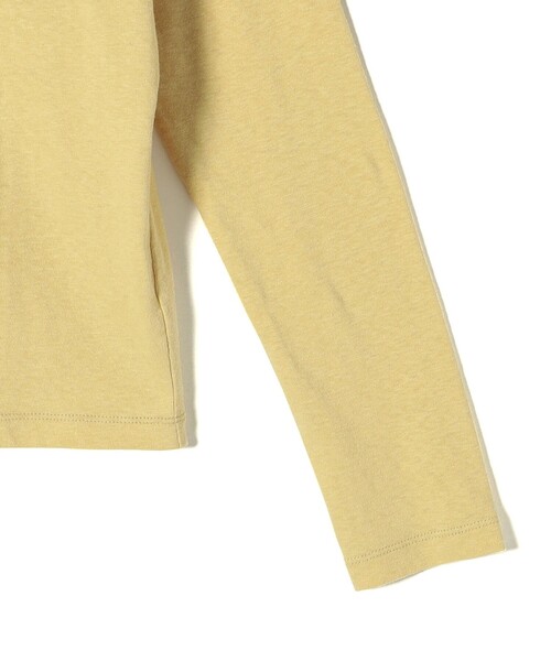 SHIPS(シップス)の「【SHIPS別注】onit:〈手洗い可能〉ラフィ 天竺 バック オープン ロング スリーブ◇(Tシャツ/カットソー・レディース・イエロー/ブラック・ONE SIZE)」の7枚目の写真
