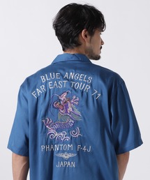 AVIREX | TENCEL SUKA EMBROIDERY SHORTSLEEVE SHIRT / テンセル スカ エンブロイダリー 半袖シャツ / AVIREX / アヴィレックス(シャツ/ブラウス)