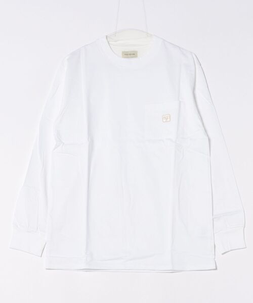 FACTOTUM(ファクトタム)の「【FACTOTUM】オーガニックコットンツイストジャージロングスリーブTシャツ(Tシャツ/カットソー・メンズ・ブラック/ホワイト・46/48)」の2枚目の写真