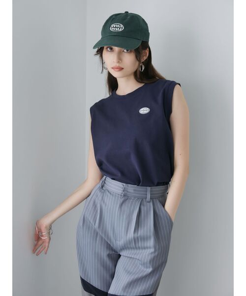 MURUA（ムルーア）の「mumuロゴキャップ（キャップ・レディース・グリーン/ベージュ/ブラック/アイボリー・FREE）」の17枚目の写真