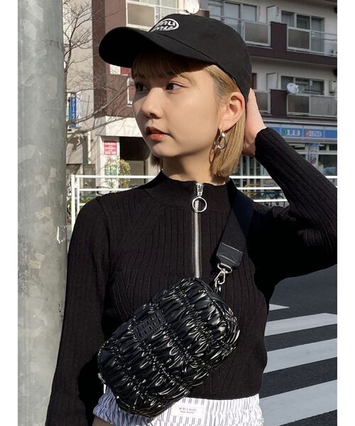 MURUA（ムルーア）の「mumuロゴキャップ（キャップ・レディース・グリーン/ベージュ/ブラック/アイボリー・FREE）」の9枚目の写真