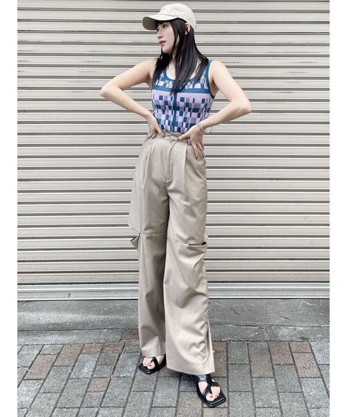 MURUA（ムルーア）の「mumuロゴキャップ（キャップ・レディース・グリーン/ベージュ/ブラック/アイボリー・FREE）」の7枚目の写真