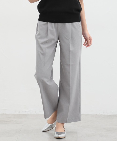 美ージーストレートパンツ（股下65cm）（スラックス）｜Honeys