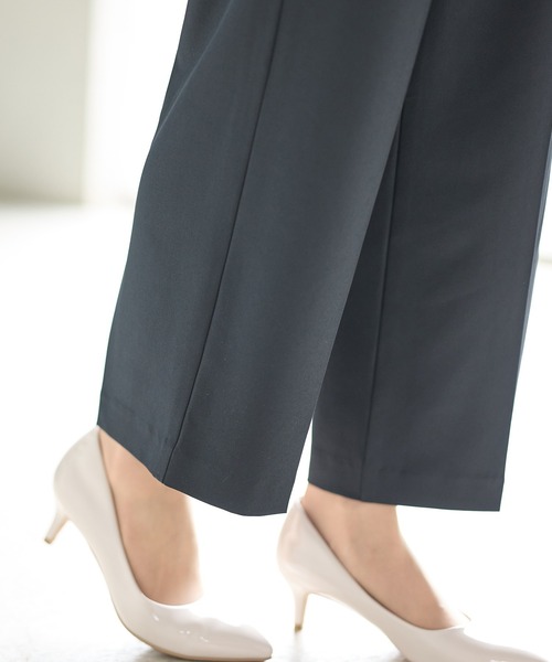 美ージーストレートパンツ（股下65cm）（スラックス）｜Honeys