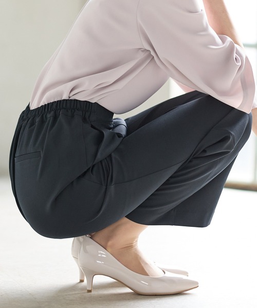 美ージーストレートパンツ（股下65cm）（スラックス