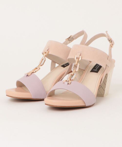 MACKINTOSH LONDON(マッキントッシュ ロンドン)の「チェーンモチーフバックストラップサンダル(サンダル・レディース・ブラック/ベージュ/ラベンダー・22.5cm/23.0cm/23.5cm/24.0cm/24.5cm/22.0cm)」の3枚目の写真