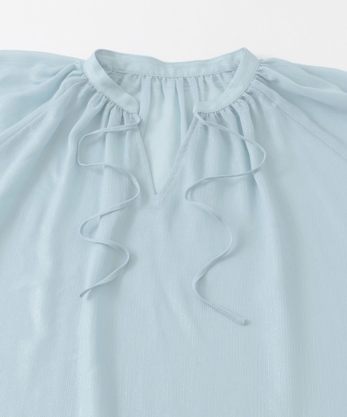 SENSE OF PLACE by URBAN RESEARCH（センスオブプレイスバイアーバンリサーチ）の「ハクプリントブラウス（シャツ/ブラウス・レディース・ベージュ/ライトブルー/グレー・ONE）」の21枚目の写真