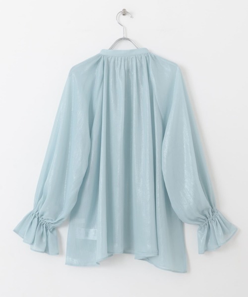 SENSE OF PLACE by URBAN RESEARCH（センスオブプレイスバイアーバンリサーチ）の「ハクプリントブラウス（シャツ/ブラウス・レディース・ベージュ/ライトブルー/グレー・ONE）」の22枚目の写真