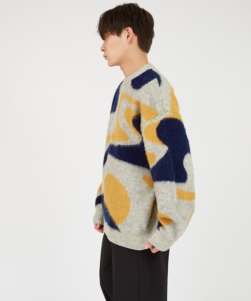 improves（インプローブス）の「【improves】マーブル シャギーニット（ニット/セーター・メンズ・グリーン/ネイビー・MEDIUM/LARGE）」の13枚目の写真