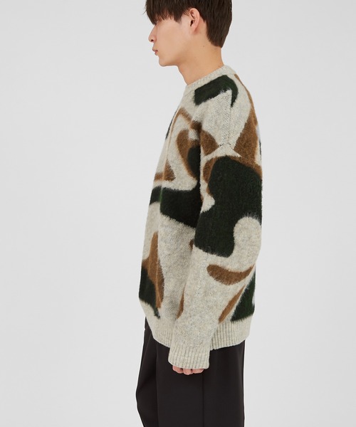 improves（インプローブス）の「【improves】マーブル シャギーニット（ニット/セーター・メンズ・グリーン/ネイビー・MEDIUM/LARGE）」の9枚目の写真