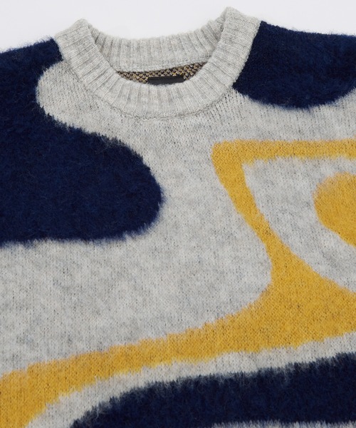 improves（インプローブス）の「【improves】マーブル シャギーニット（ニット/セーター・メンズ・グリーン/ネイビー・MEDIUM/LARGE）」の4枚目の写真