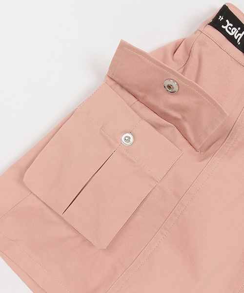 X-girl Stages（エックスガールステージス）の「ロゴベルトカーゴスカート（スカート・キッズ・ブラック/カーキ/ピンク/ベージュ・120cm/130cm/140cm/100cm/110cm/90cm）」の14枚目の写真