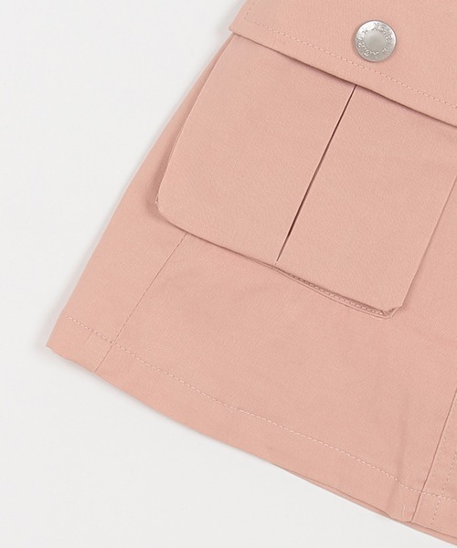 X-girl Stages（エックスガールステージス）の「ロゴベルトカーゴスカート（スカート・キッズ・ブラック/カーキ/ピンク/ベージュ・120cm/130cm/140cm/100cm/110cm/90cm）」の15枚目の写真