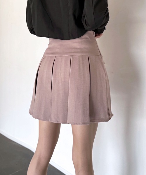 Jewelobe(ジュエローブ)の「リボンプリーツミニスカート(スカート・レディース・ピンク/アイボリー/カーキ/ブラック・M/L)」の15枚目の写真