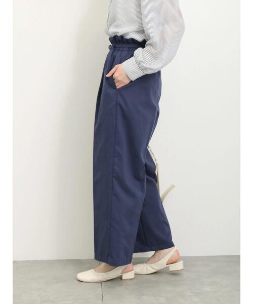 Samansa Mos2 blue（サマンサモスモスブルー）の「細ベルト付ワイドパンツ（その他パンツ・レディース・ブラック/キナリ/ネイビー/ミント・F）」の21枚目の写真