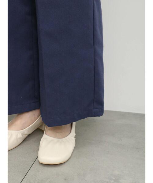 Samansa Mos2 blue（サマンサモスモスブルー）の「細ベルト付ワイドパンツ（その他パンツ・レディース・ブラック/キナリ/ネイビー/ミント・F）」の19枚目の写真