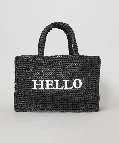 coen(コーエン)の「レタード刺繍ペーパートートバッグ(かごバッグ・レディース・ブラック/ナチュラル/ベージュ/ライトブルー・FREE)」の13枚目の写真