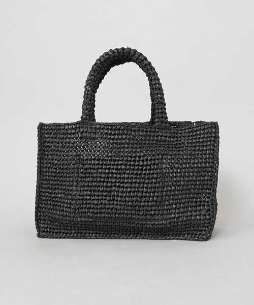 coen(コーエン)の「レタード刺繍ペーパートートバッグ(かごバッグ・レディース・ブラック/ナチュラル/ベージュ/ライトブルー・FREE)」の14枚目の写真