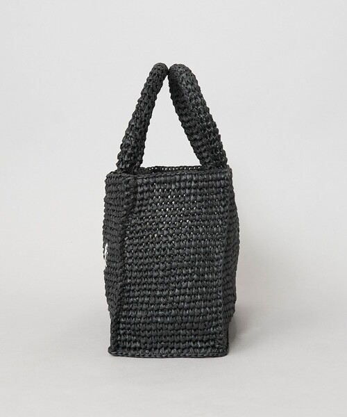 coen(コーエン)の「レタード刺繍ペーパートートバッグ(かごバッグ・レディース・ブラック/ナチュラル/ベージュ/ライトブルー・FREE)」の15枚目の写真